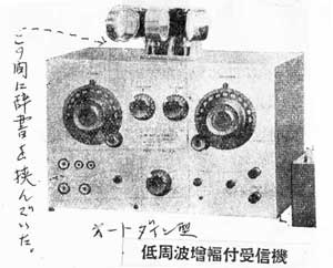 低周波増幅器付受信機